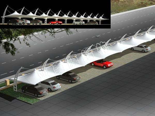 膜结构停车棚-ym028