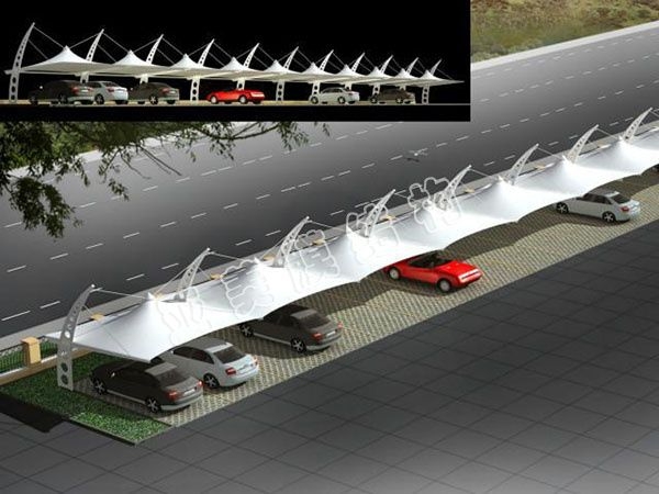 膜结构停车棚-YM028