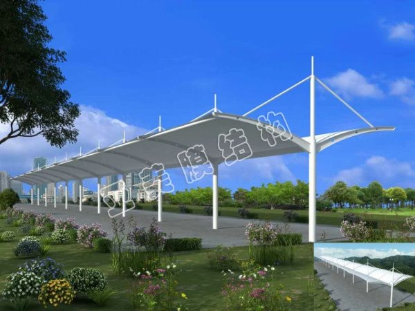 膜结构停车棚-YM011