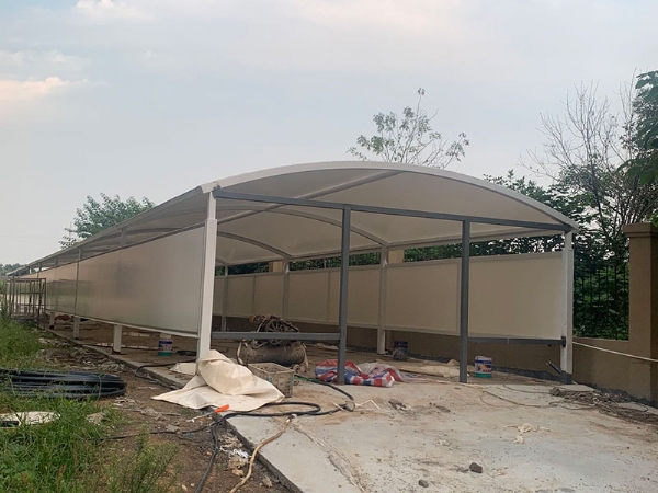 膜结构自行车棚