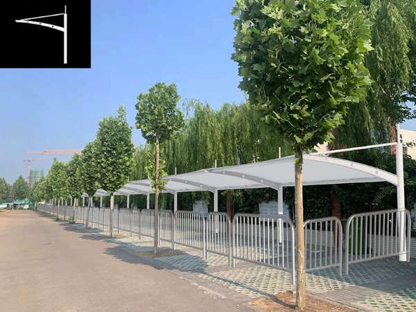 膜结构自行车棚