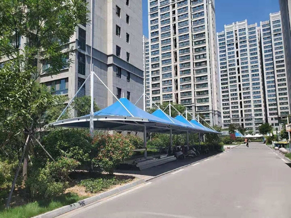 膜结构自行车棚