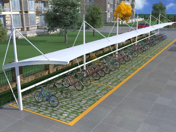 临朐膜结构自行车棚厂家