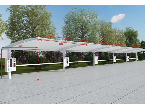 临朐膜结构自行车棚厂家