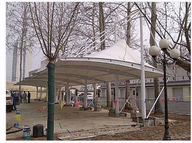 山东膜结构充电桩车棚定制厂家