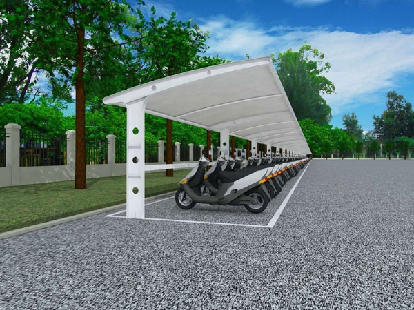 临朐膜结构自行车棚厂家