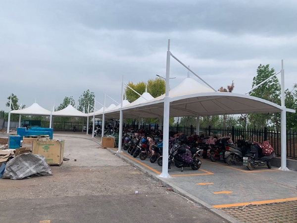 临朐膜结构自行车棚厂家